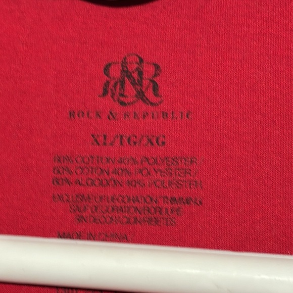 Rock & Republic Men’s Red Long Sleeve Shirt Size XL - Picture 2 of 3